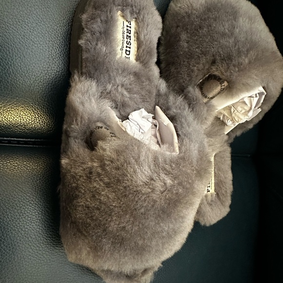 FIRESIDE by Dearfoams Cairns Genuine Shearling Slide - Picture 6 of 7